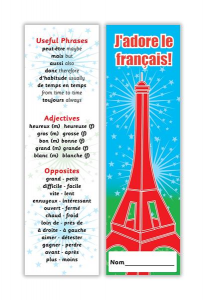 J'adore le franais bookmark